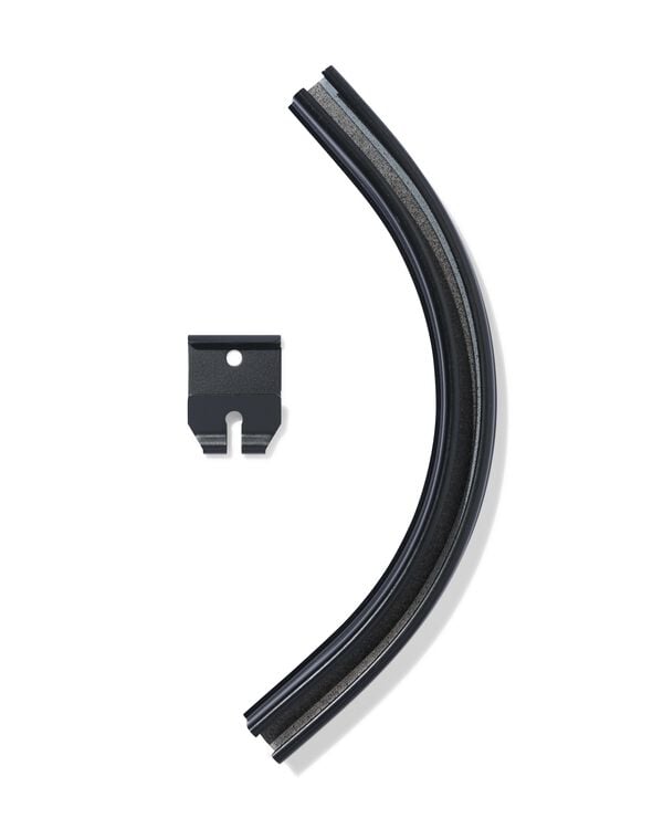 Connecteur de rail avec coude noir - 7502008 - HEMA