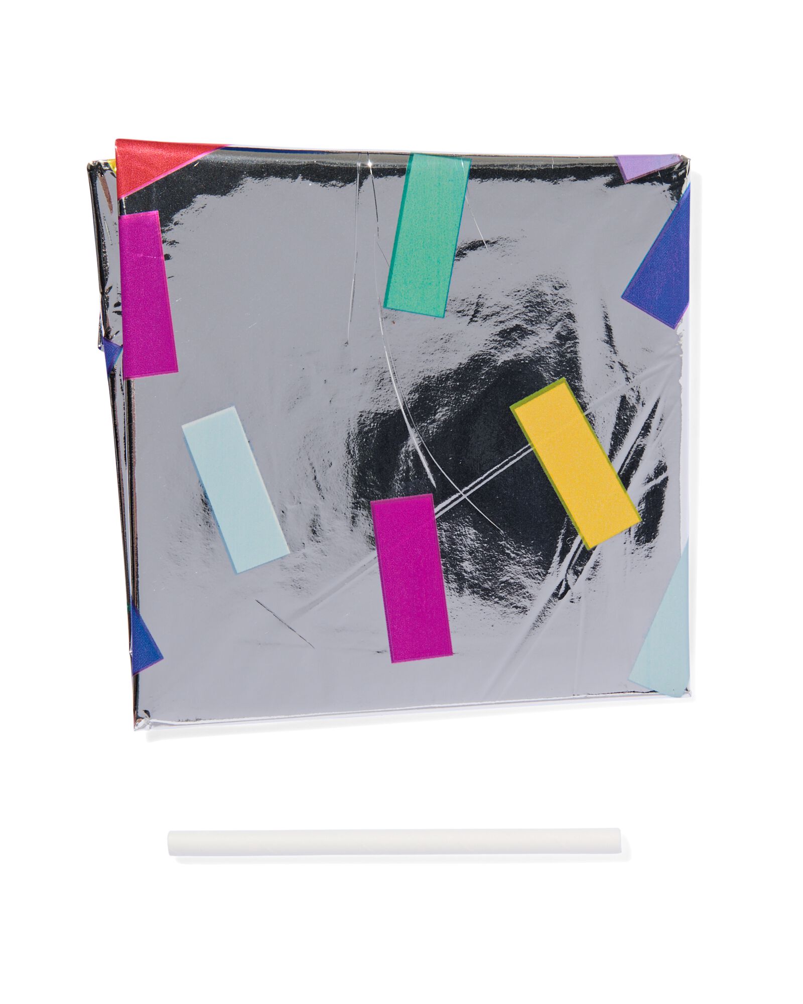 ballon alu chiffre 2 confetti XL argent&eacute; 2 - 14250029 - HEMA