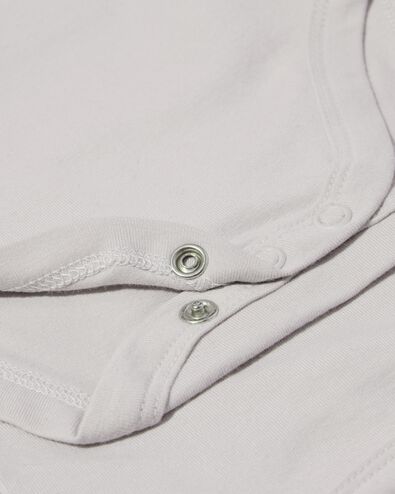 baby meegroei body lichtgrijs lichtgrijs - 33300260LIGHTGREY - HEMA