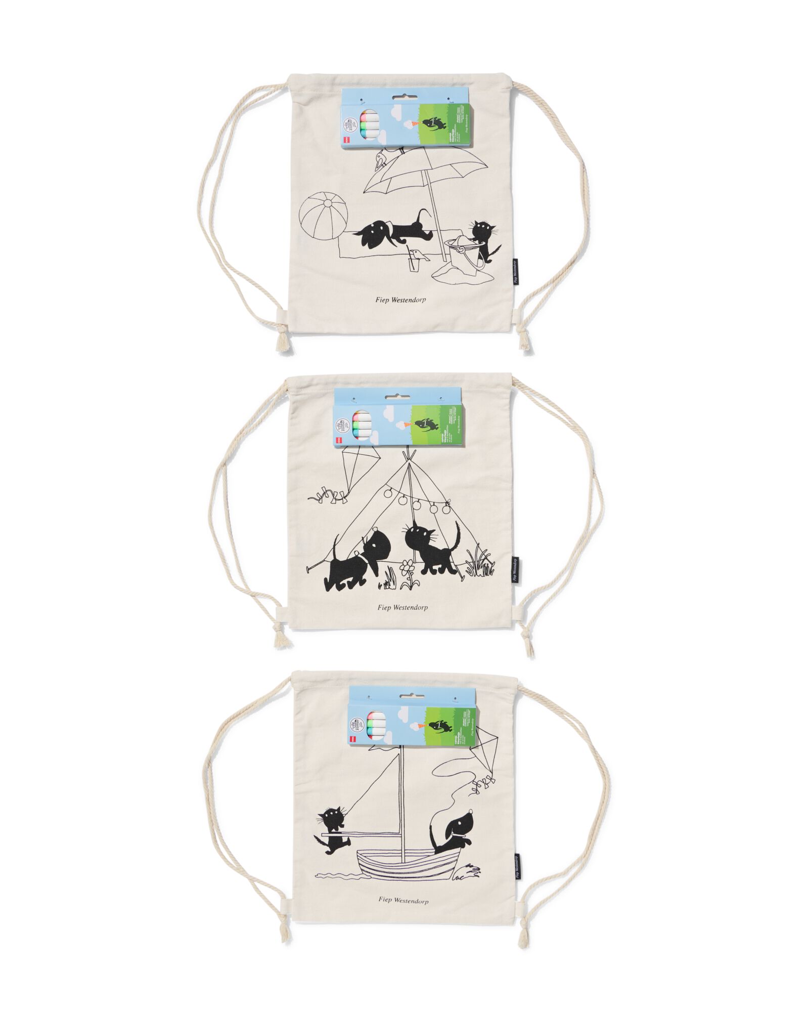 sac &agrave; colorier Takkie et Siepie - 15800155 - HEMA