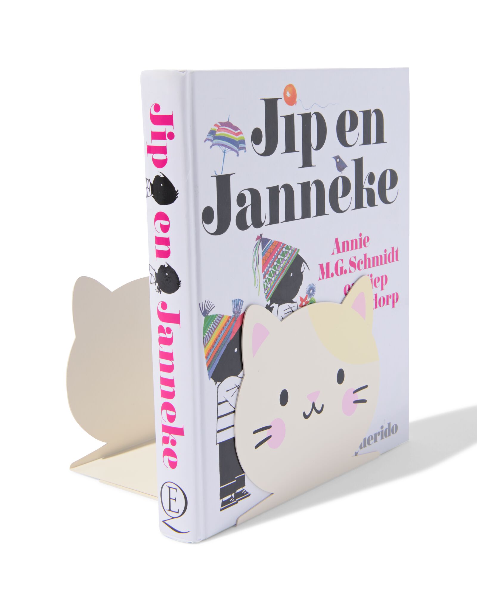 serre-livres 14,5x12,2 cm acier chat - 2 pi&egrave;ces - 14803965 - HEMA