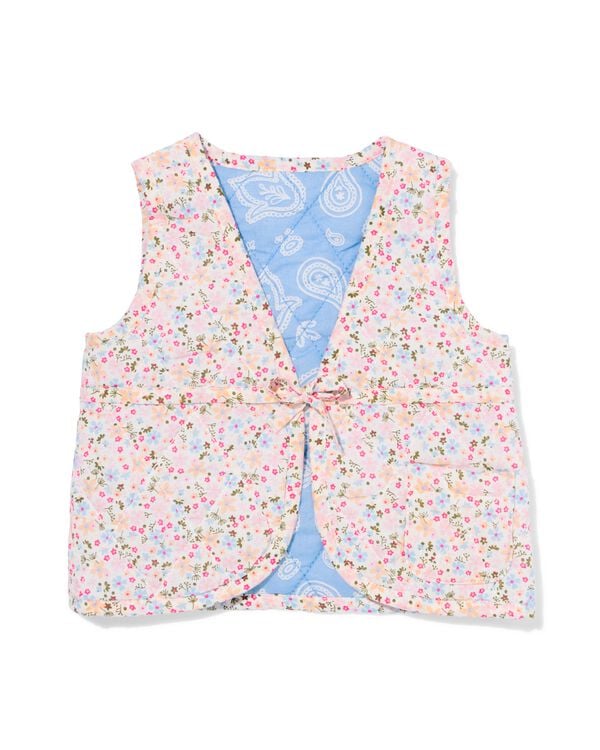 gilet b&eacute;b&eacute; r&eacute;versible fleurs  bleu bleu - 33063770BLUE - HEMA