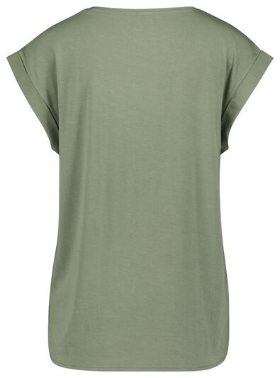 Damen-T-Shirt hellgrün - 1000023958 - HEMA