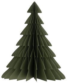 papieren kerstboom 22.5x18.6 groen - 25170047 - HEMA