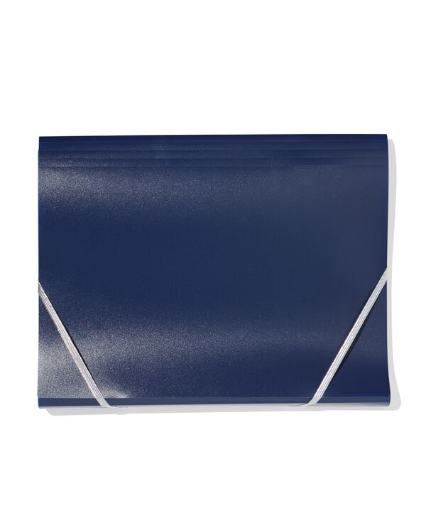 porte-documents A4 bleu fonc&eacute; - 14800202 - HEMA