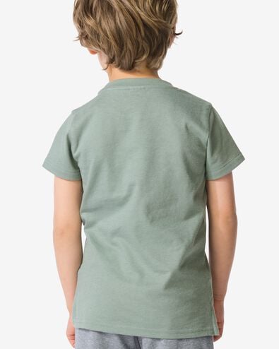kinder T-shirt structuur groen groen - 30718806GREEN - HEMA