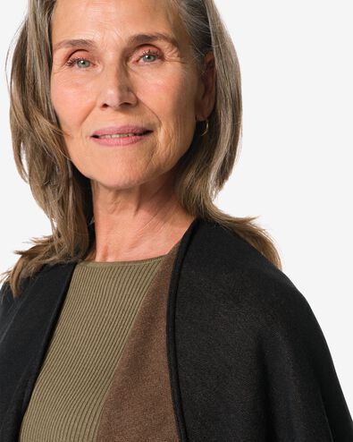 Wendeponcho f&uuml;r Damen, Braun-Schwarz  - 16451053 - HEMA