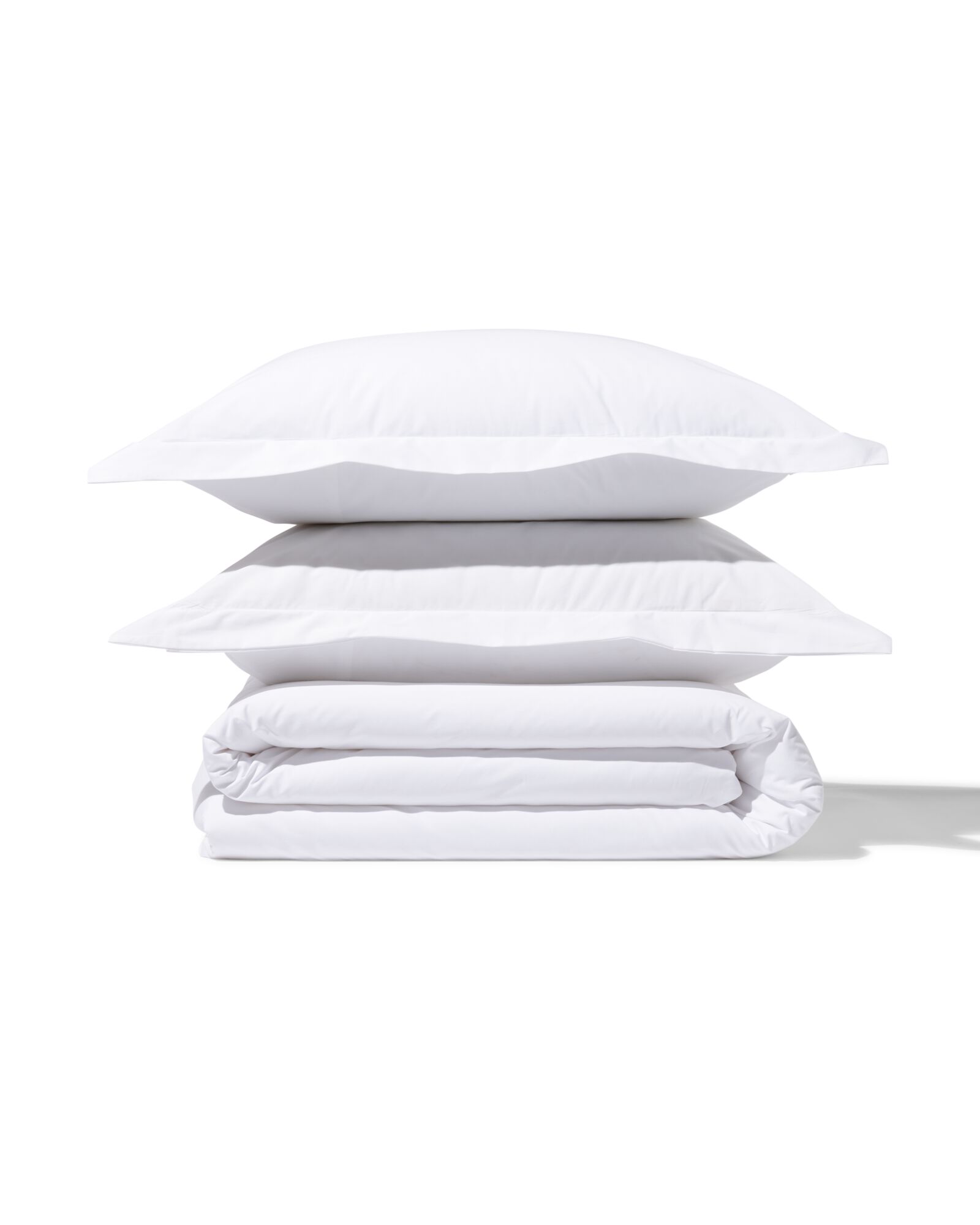housse de couette 200x200/220cm percale blanc - 5790216 - HEMA