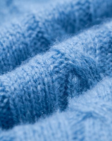 pull femme en maille torsad&eacute;e fiep bleu clair - 36205080LIGHTBLUE - HEMA