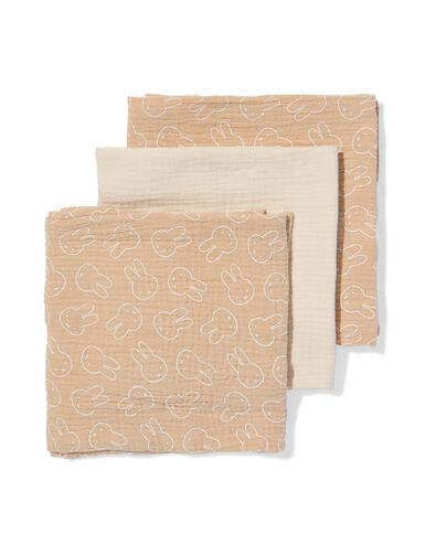 serviettes hydrophiles Miffy 60x60cm - 3 pi&egrave;ces - 33305260 - HEMA