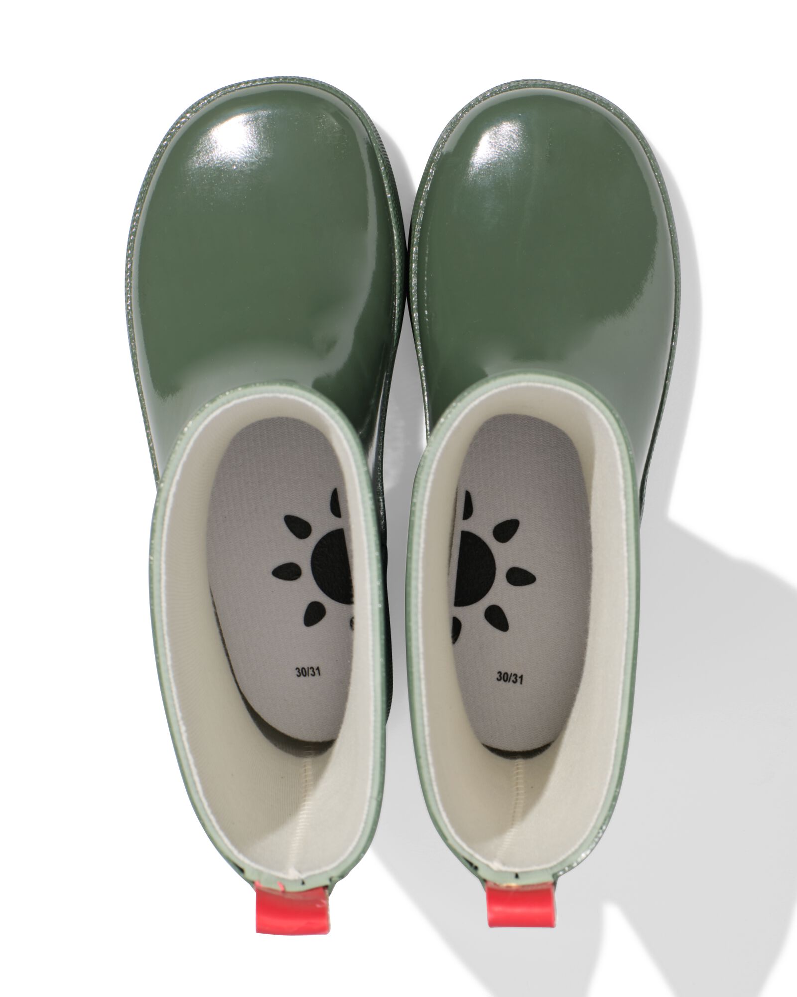 bottes de pluie enfant vert fonc&eacute; vert fonc&eacute; - 18440320DARKGREEN - HEMA
