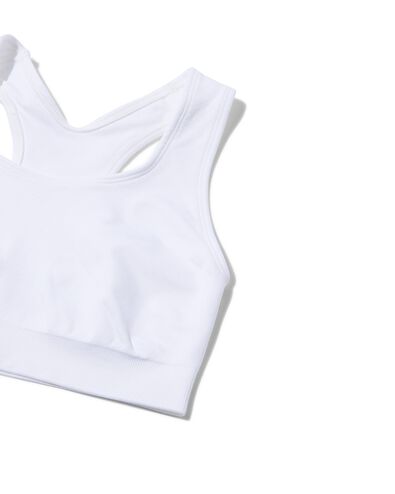 Sport-BH, nahtlos, Medium Support wei&szlig; wei&szlig; - 1000030851 - HEMA