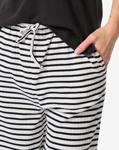 Damenhose Noel, Wide Leg, gestreift schwarz schwarz - 36259475BLACK - HEMA