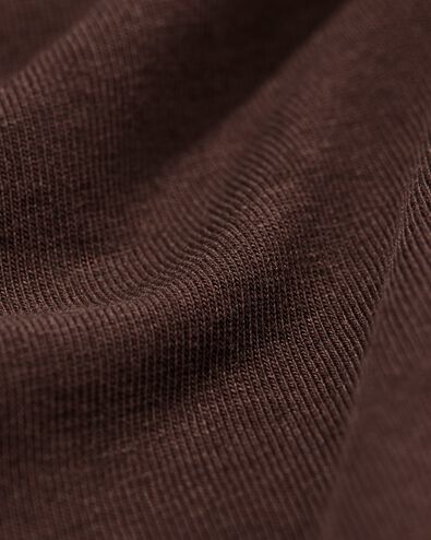 Damen-T-Shirt, enge Passform, Rundhals braun braun - 36310370BROWN - HEMA
