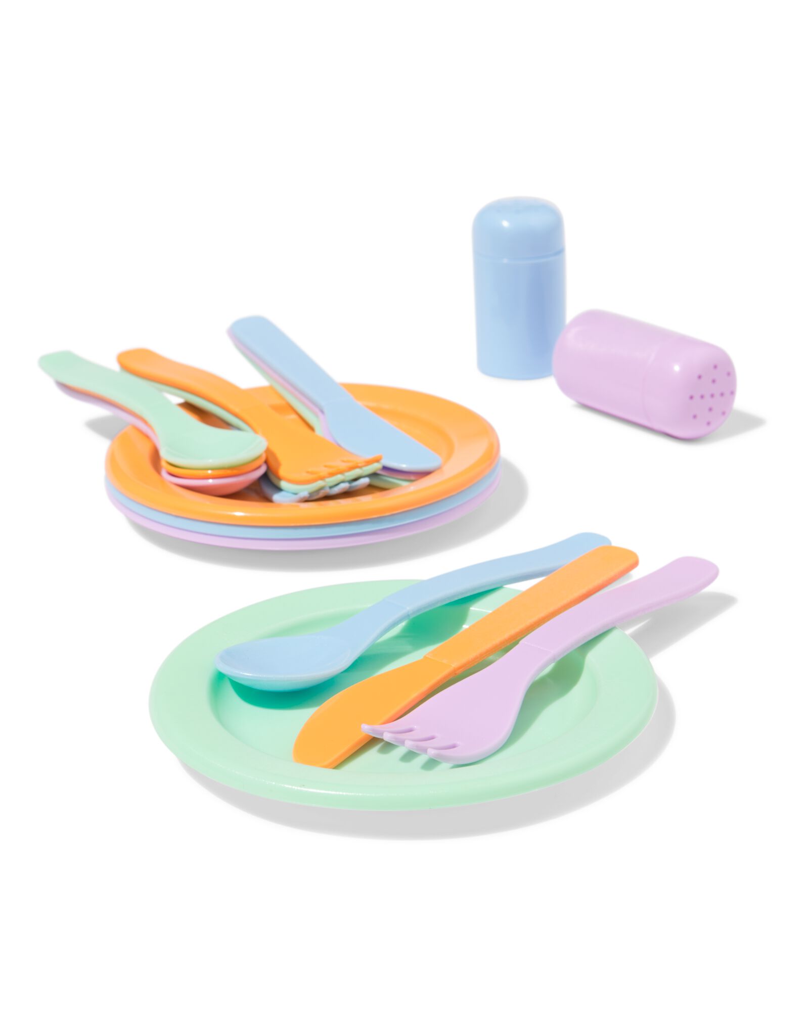 assiettes et fourchettes plastique bio - 15100481 - HEMA