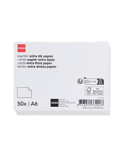 correspondentiekaarten A6 - 50 stuks - 14176310 - HEMA