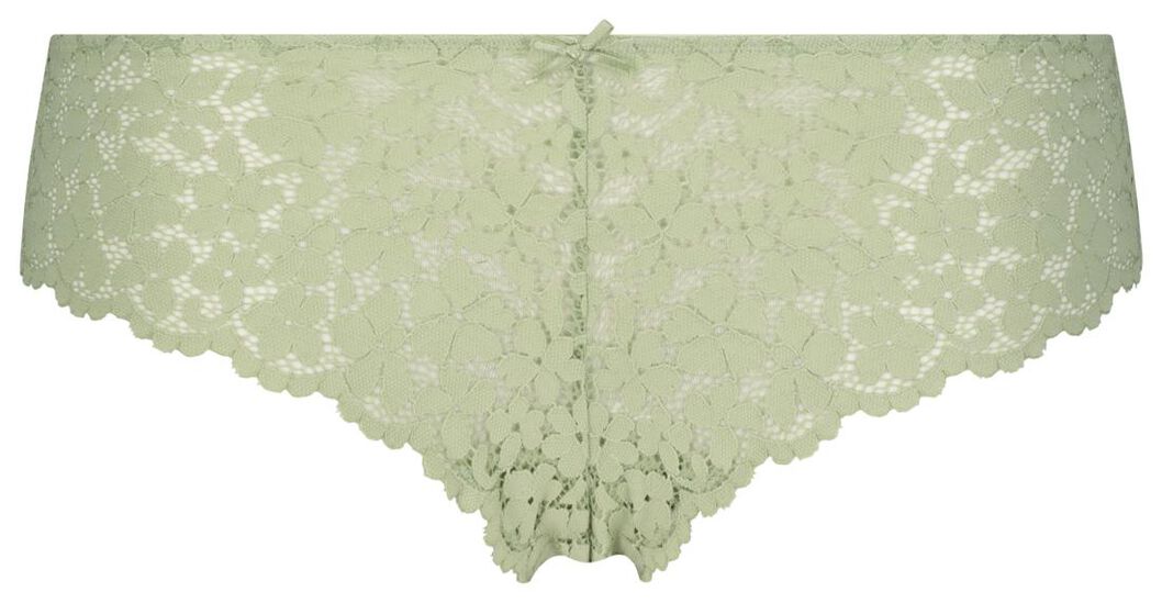 B.A.E. slip brésilien femme en dentelle fleurs vert clair vert clair - 1000022601 - HEMA