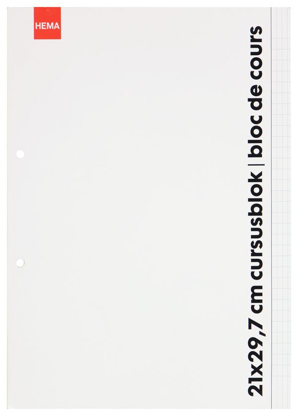 cursusblok - A4 -  commercieel geruit 4x8 mm - 14122375 - HEMA