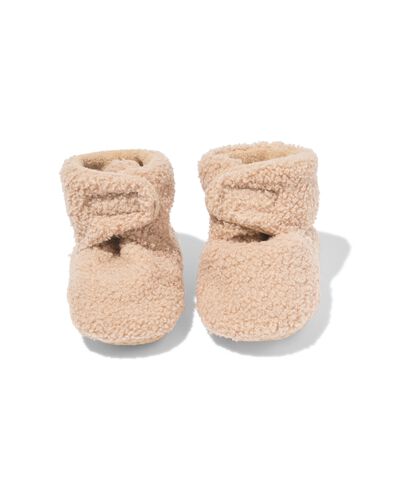 chaussons nouveau-n&eacute;s teddy beige beige - 33200440BEIGE - HEMA