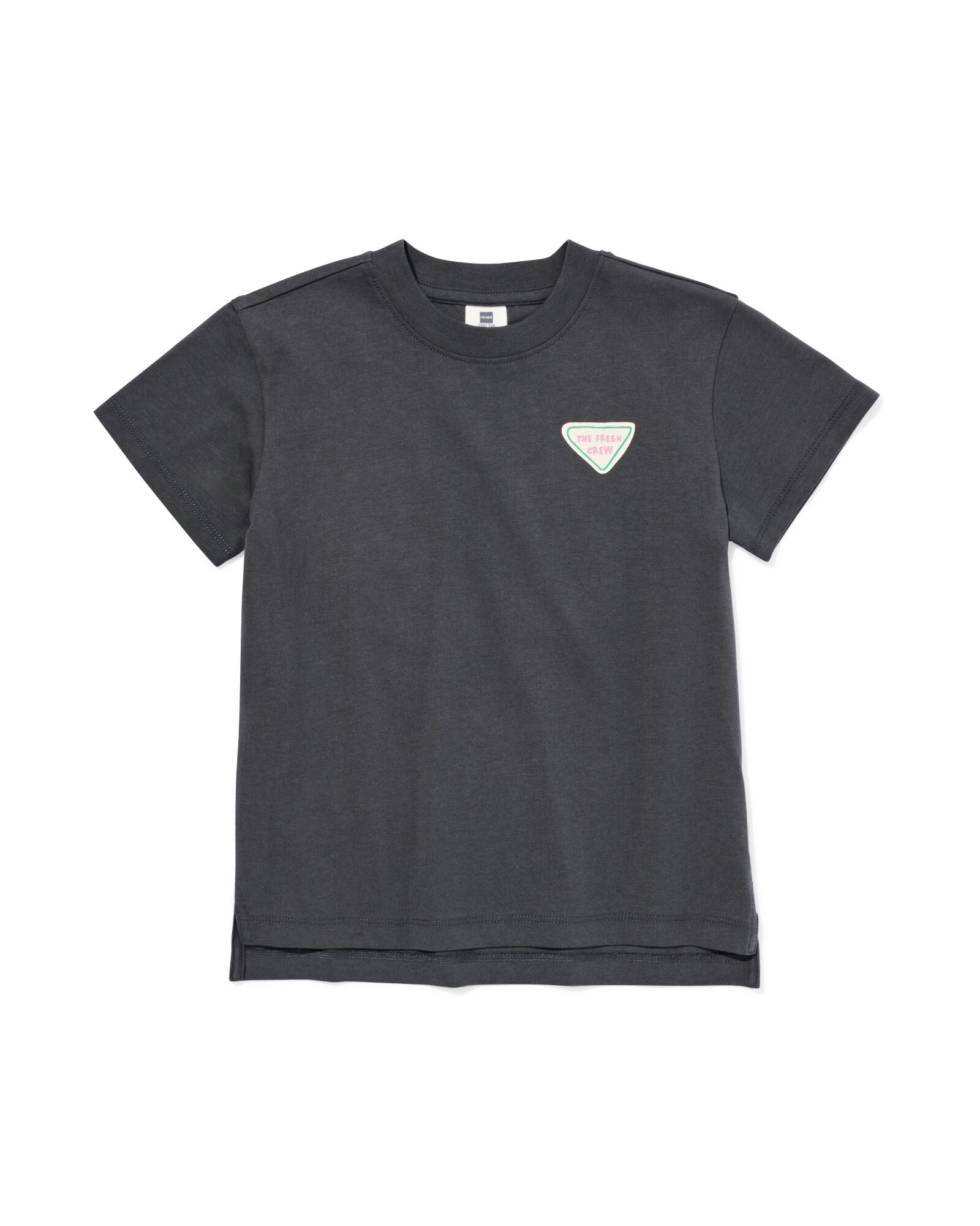 Kinder-T-Shirt, Fr&uuml;chte dunkelgrau 98/104 - 30716638 - HEMA
