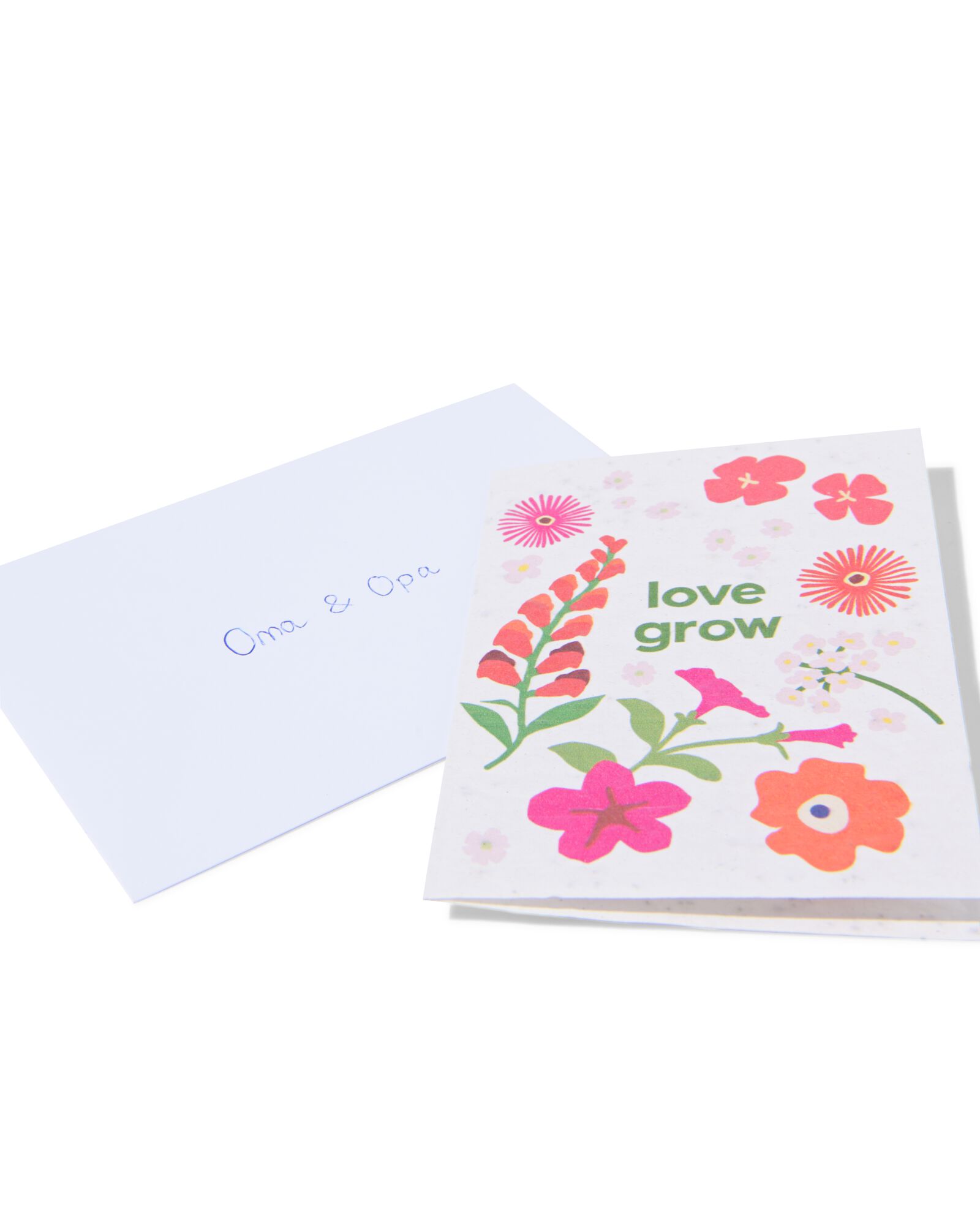 wenskaart 'love grow' met zaadjes - 41800634 - HEMA