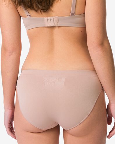 damesslip naadloos micro beige beige - 19607670BEIGE - HEMA