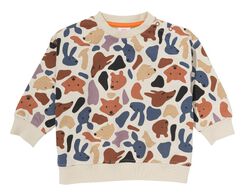 Baby-Sweatshirt mit Tieren ecru ecru - 1000028667 - HEMA