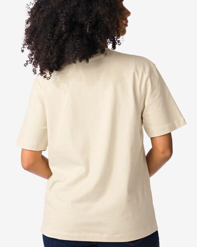 dames T-shirt Larissa regular fit wit wit - 36311360WHITE - HEMA
