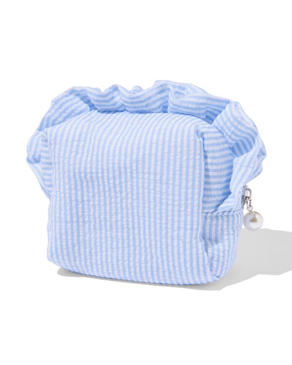 trousse double zip volants rayures - 14402102 - HEMA