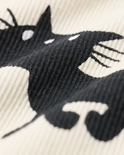 Takkie und Siepie Kindernachthemd gerippt wei&szlig; - 23040280WHITE - HEMA