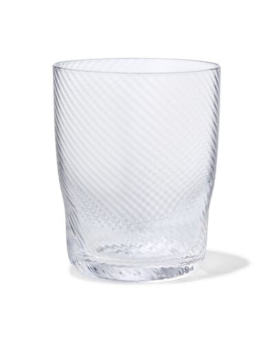 waterglas Bergen glas twist reliëf - 9401152 - HEMA