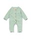 newborn jumpsuit gebreid groen 68 - 33482314 - HEMA