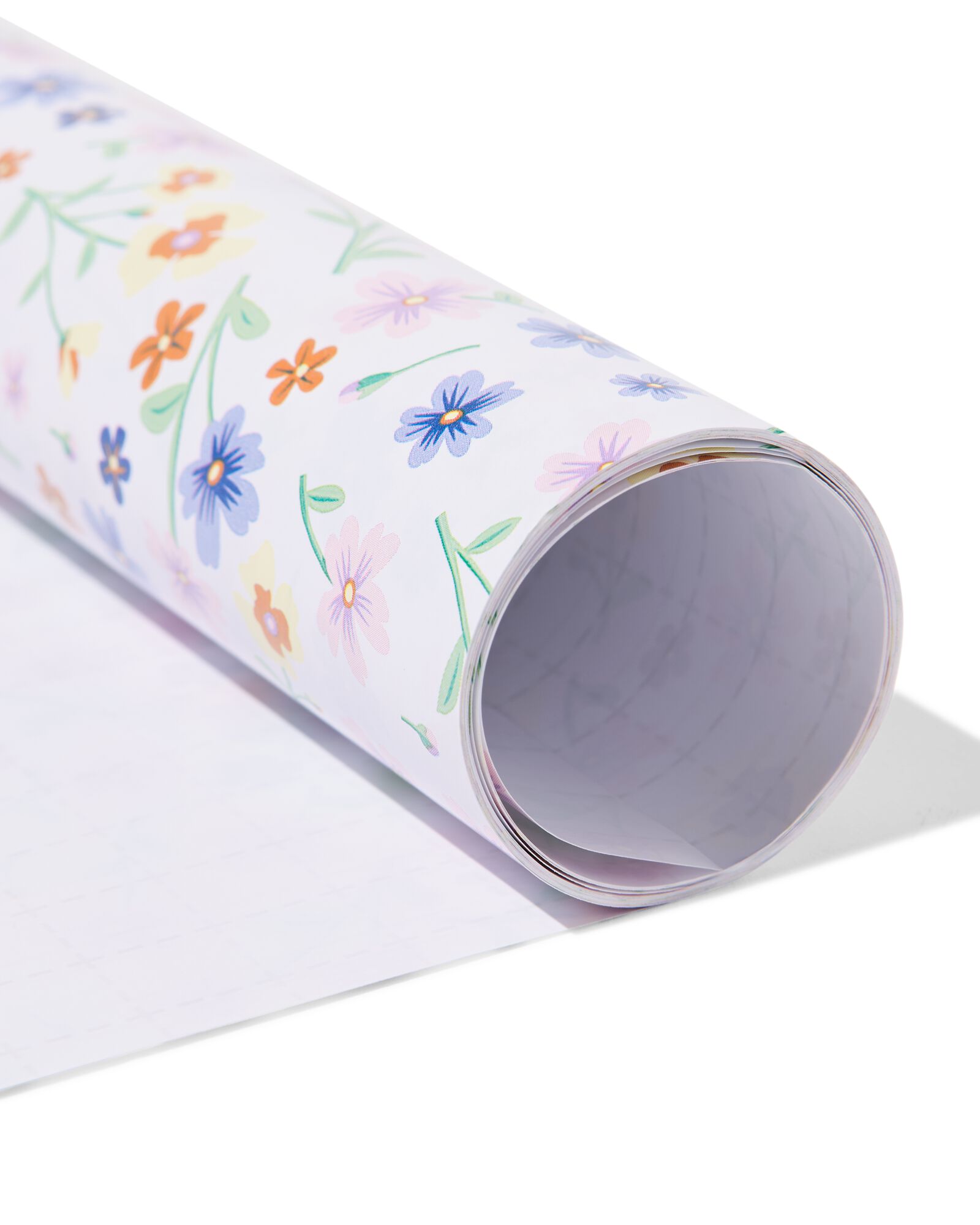 papier cadeau 70 x 200 cm extra r&eacute;sistant fleurs - 14710273 - HEMA