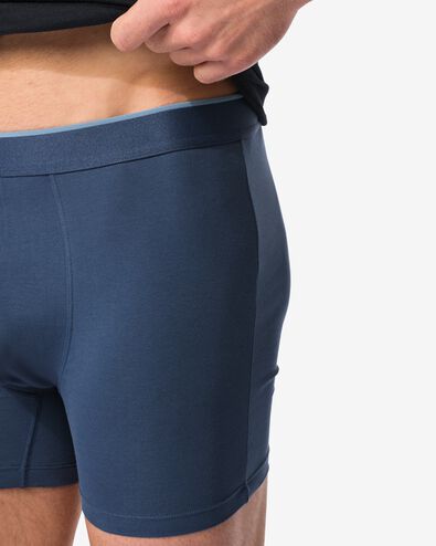 herenboxers comfort perfect - 2 stuks donkerblauw donkerblauw - 19190380DARKBLUE - HEMA