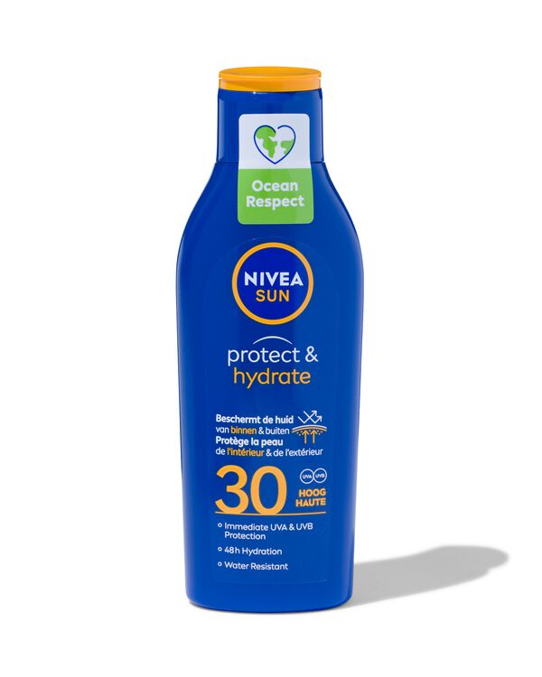 NIVEA SUN Protect & Hydrate Sonnenmilch, LSF 30, 200 ml - 11610906 - HEMA