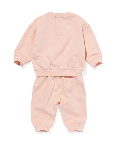 baby kleding sweatset perzik 86 - 33043455 - HEMA