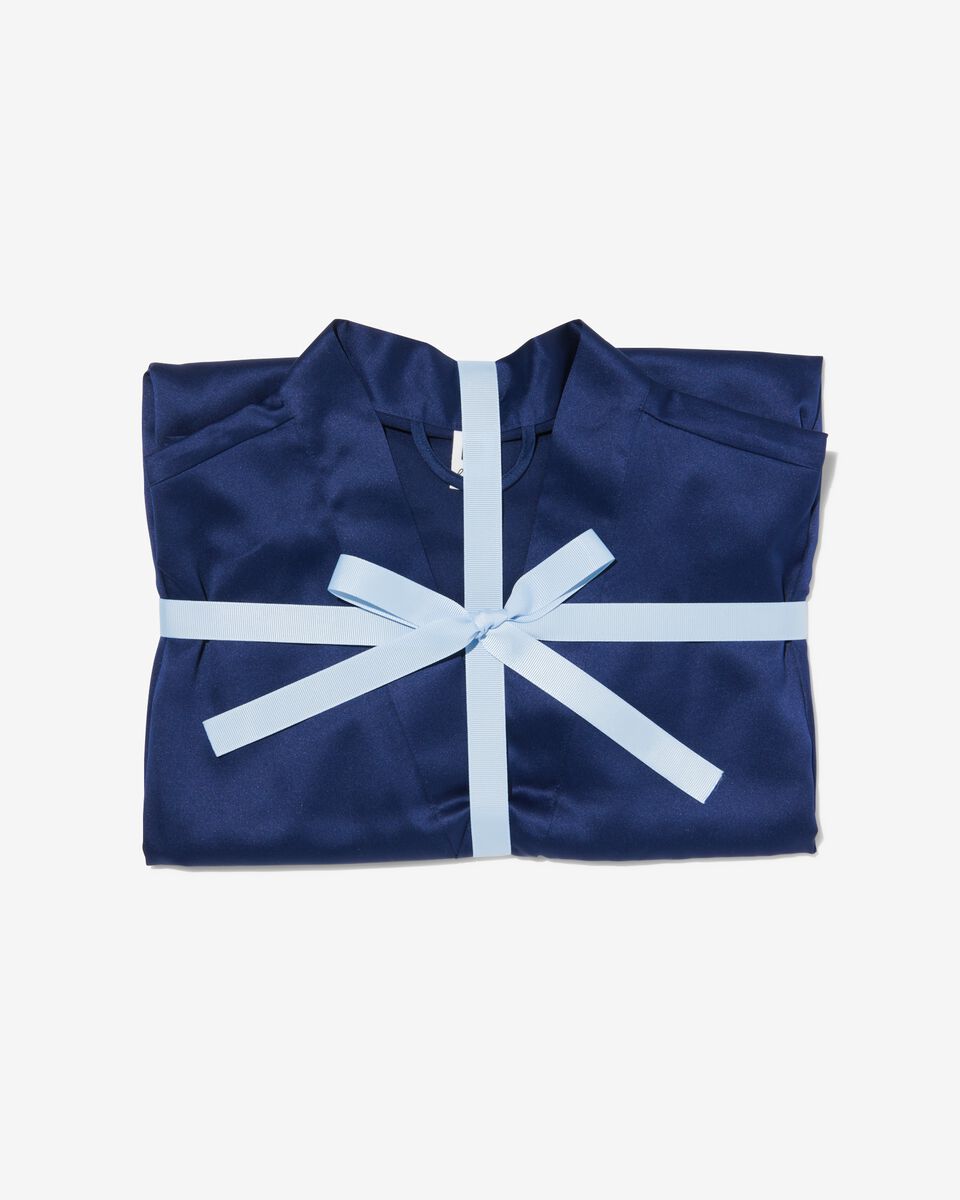 kimono taille L/XL bleu foncé - 5260035 - HEMA