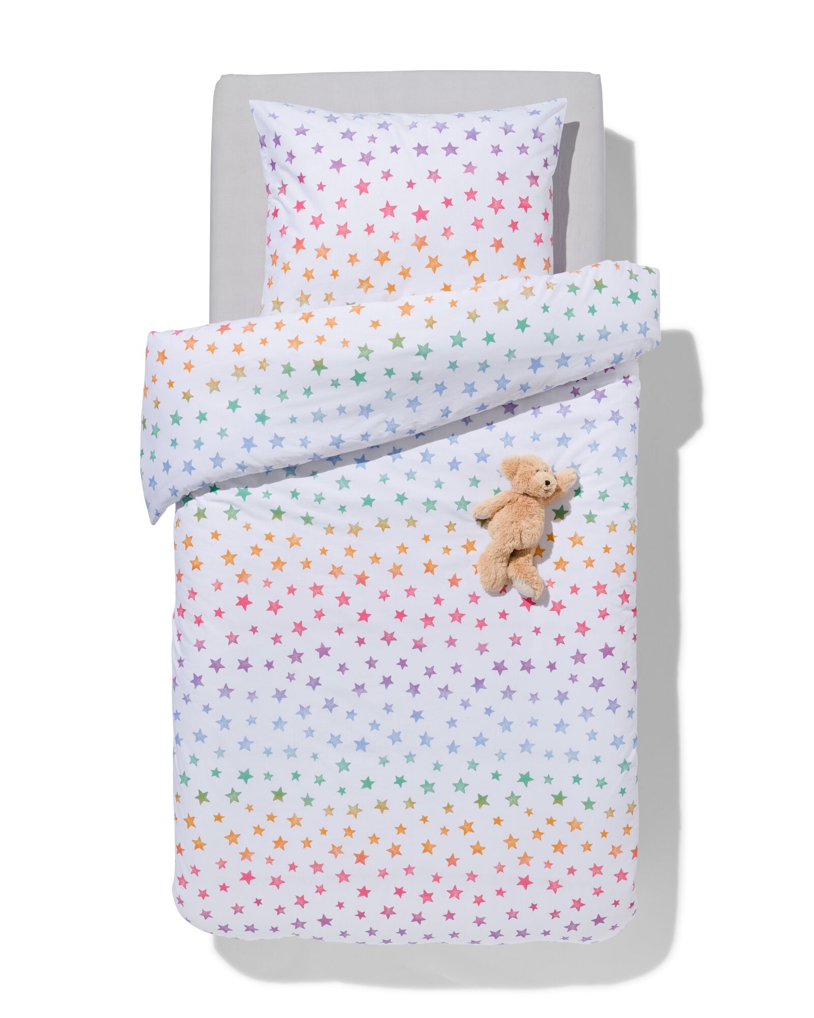 housse de couette coton doux enfant 140x200 &eacute;toiles - 5730205 - HEMA