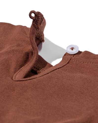 t-shirt b&eacute;b&eacute; jersey fleurs marron marron - 33089770BROWN - HEMA