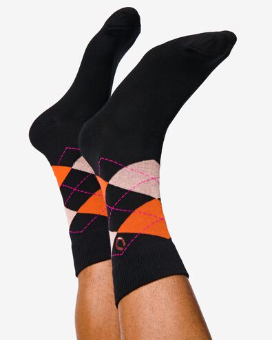 2er-Pack Herren-Socken, mit Baumwolle schwarz schwarz - 4130775BLACK - HEMA