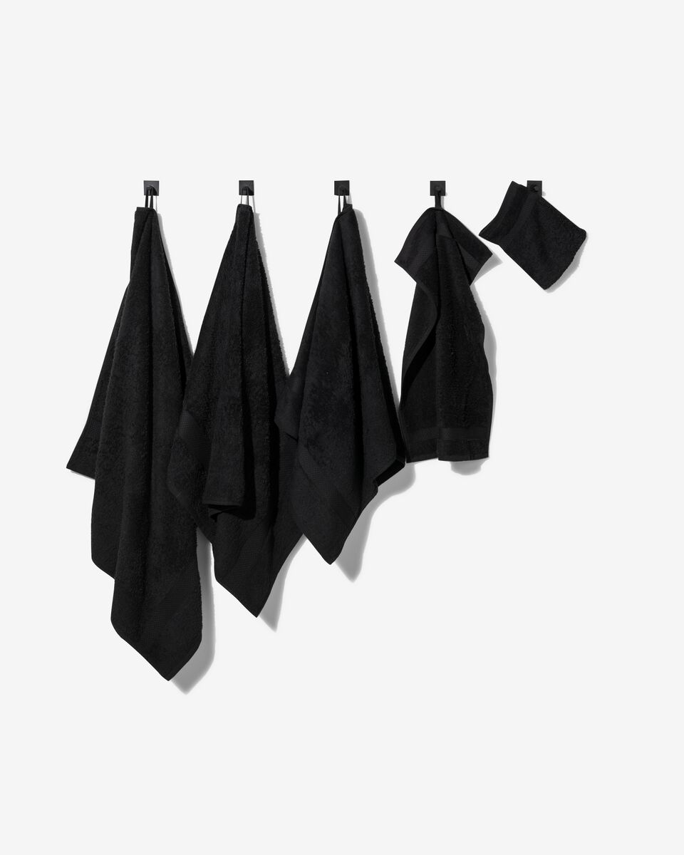 Handtuch, 50 x 100 cm, schwere Qualität, schwarz schwarz Handtuch, 50 x 100 - 5210135 - HEMA
