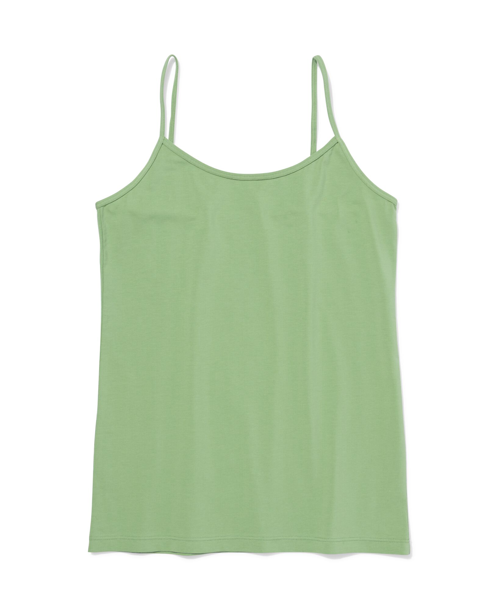 d&eacute;bardeur femme coton bretelles spaghetti  vert vert - 19602581GREEN - HEMA