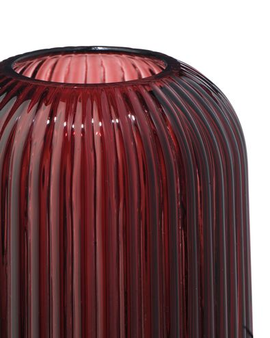 vase pour b&acirc;tonnets parfum&eacute;s ⌀8,5x16,2cm verre nervur&eacute; aubergine - 13507550 - HEMA