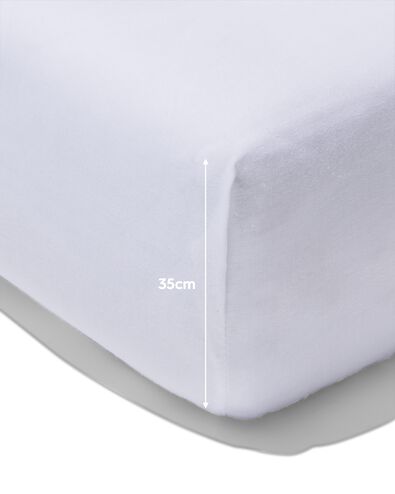 boxspring hoeslaken zacht katoen 140x200 wit - 5190143 - HEMA