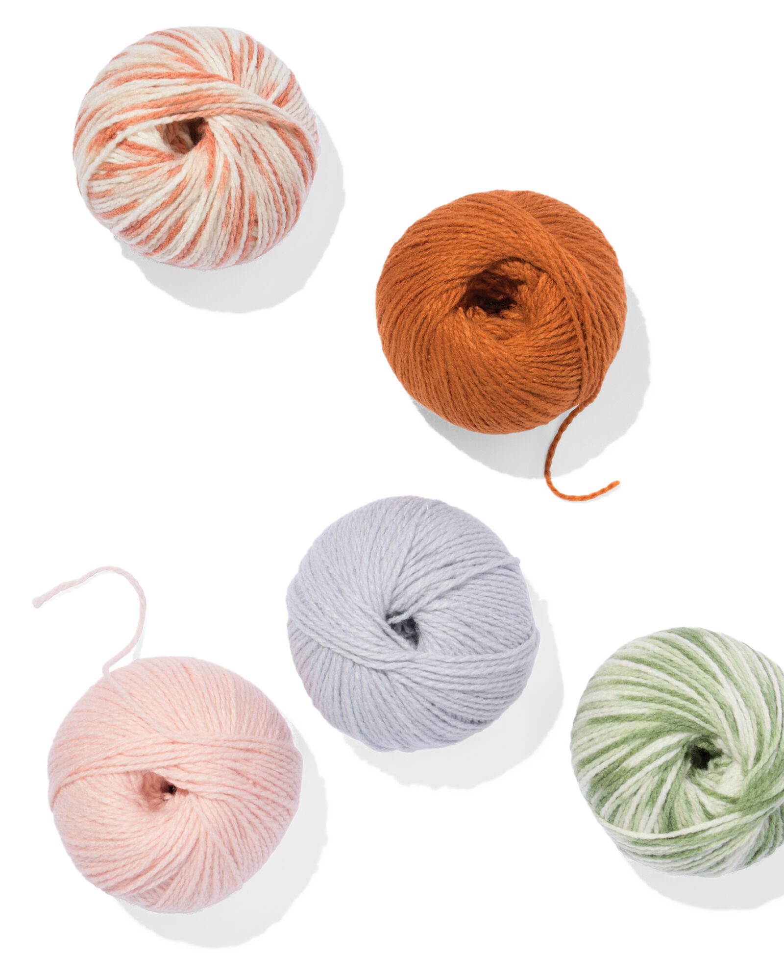 fil de laine acrylique beige m&eacute;lang&eacute; 100g 165m - 60760050 - HEMA