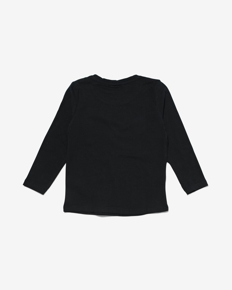 kinder t-shirt zwart - 1000013503 - HEMA