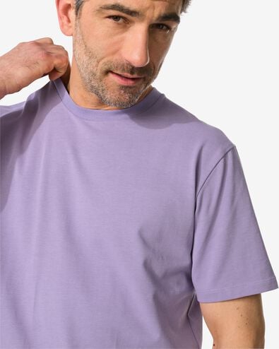 t-shirt homme relaxed fit violet XXL - 2115428 - HEMA