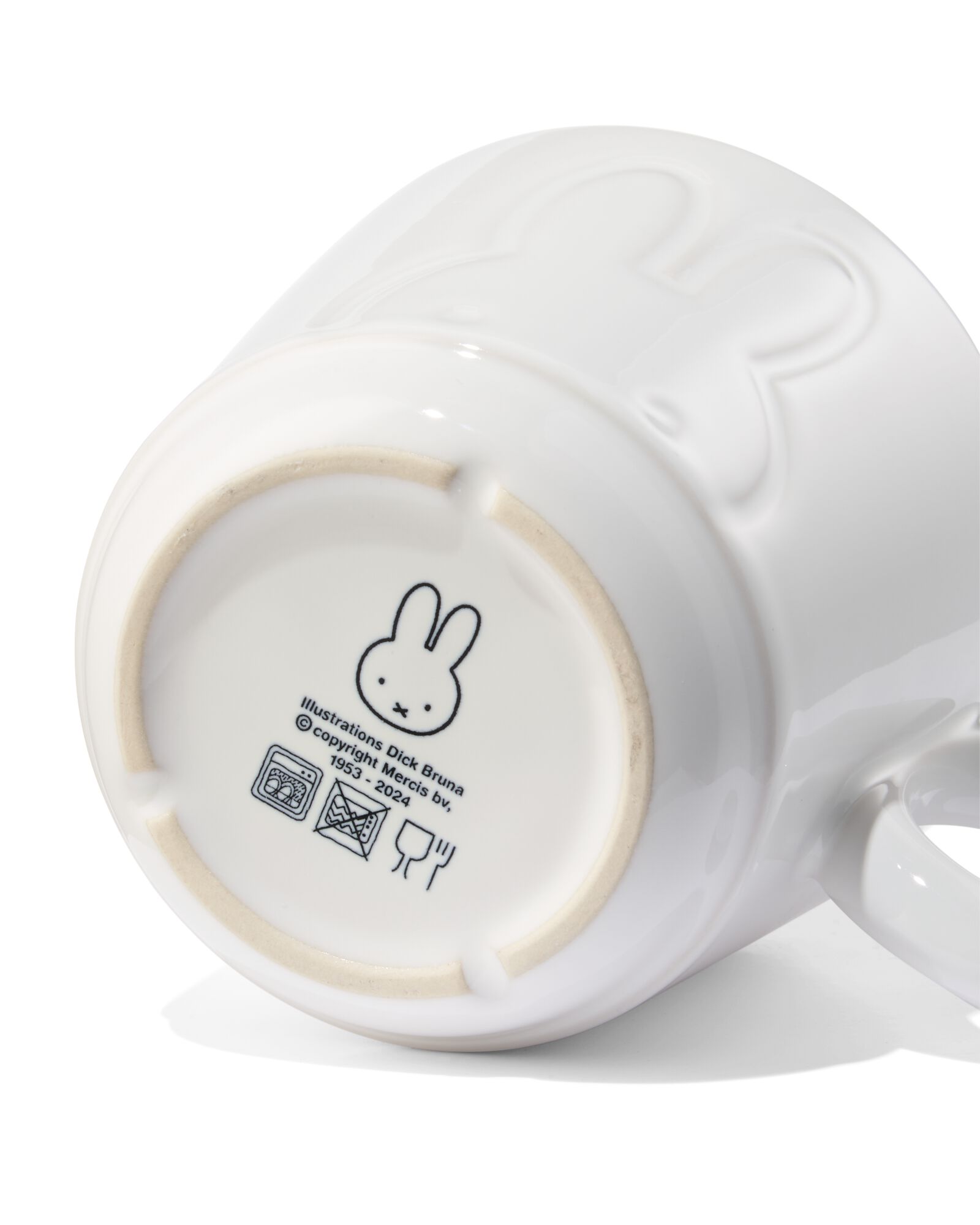 tasse &agrave; th&eacute; 280ml fa&iuml;ence blanche miffy - 60410206 - HEMA