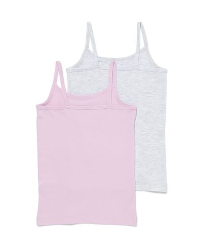 2 d&eacute;bardeurs enfant coton/stretch lilas lilas - 19347830LILAC - HEMA
