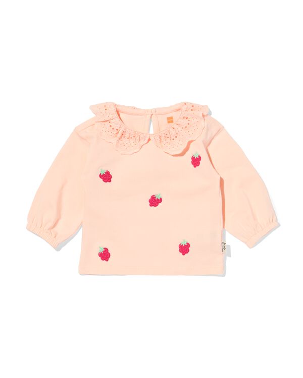 Newborn-T-Shirt mit Frucht lachsfarben lachsfarben - 33443920SALMONPINK - HEMA